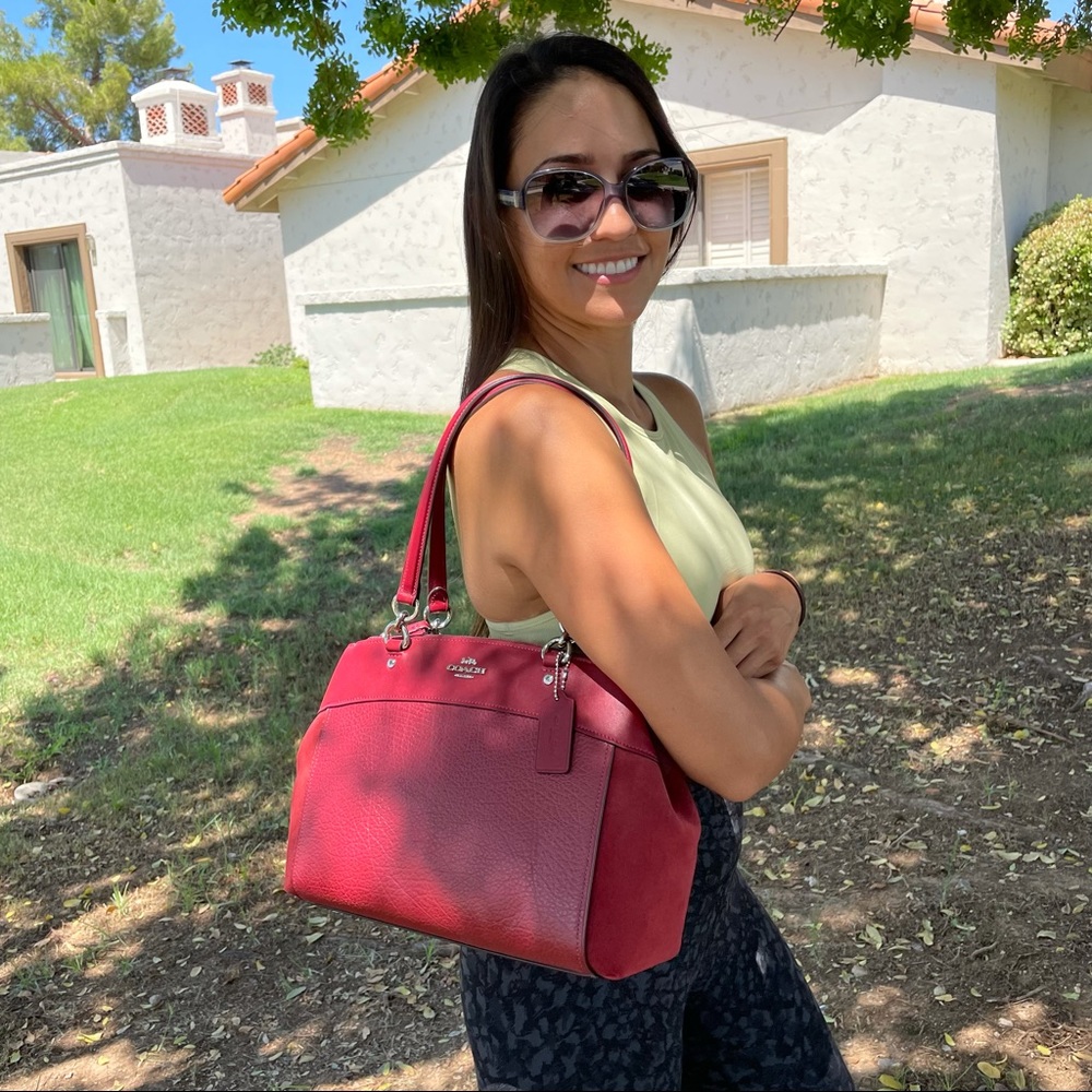 Coach Brooke Carryall Cherry Bag